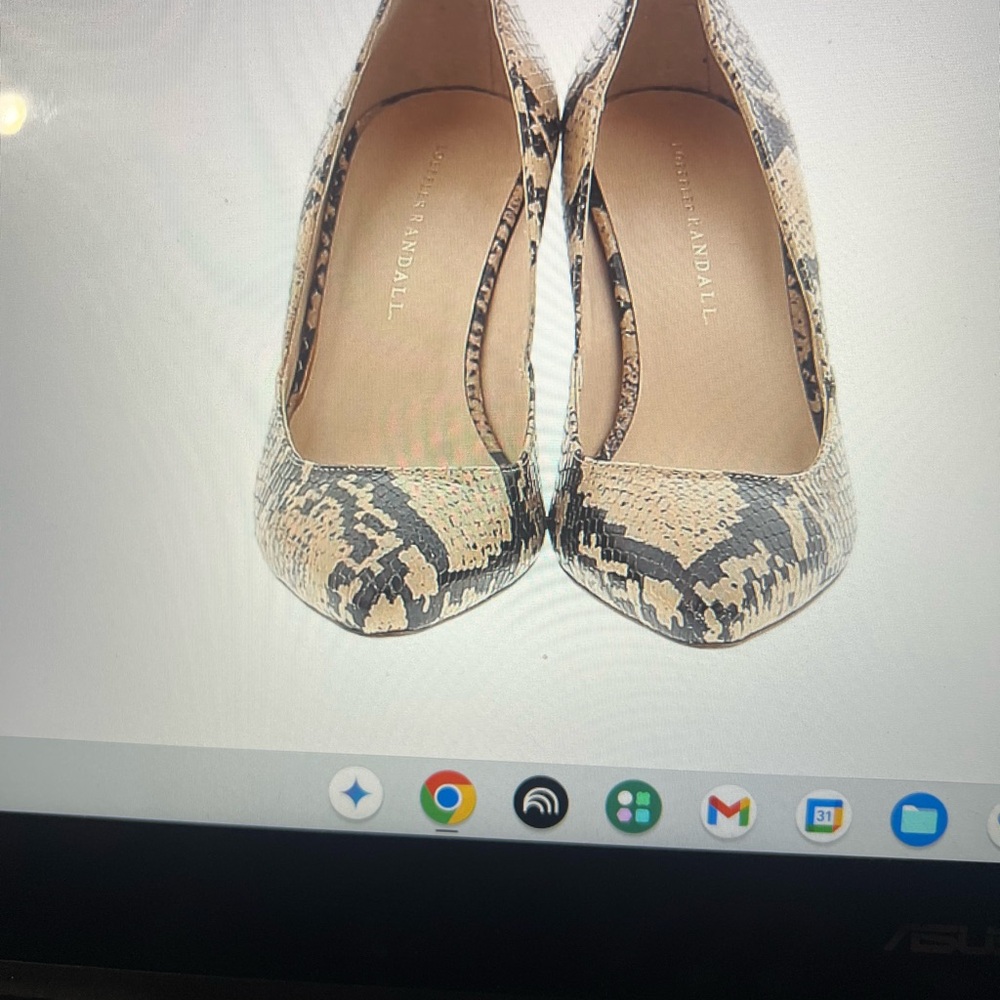 Loeffler Randall Black and Tan Heels